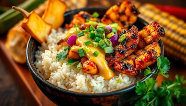 Street Corn Chicken Rice Bowl