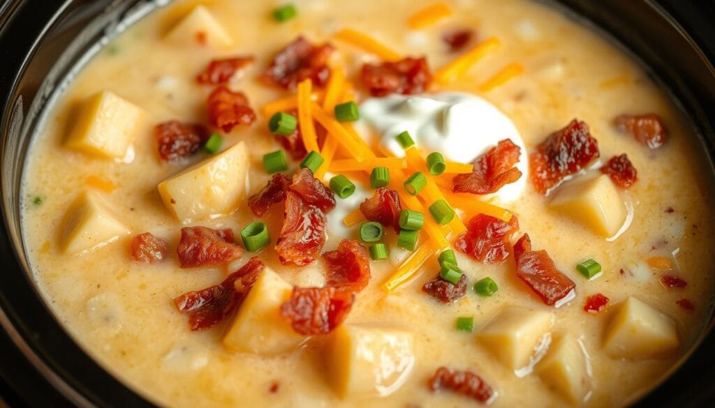 crock pot loaded baked potato soup crock pot loaded baked potato soup