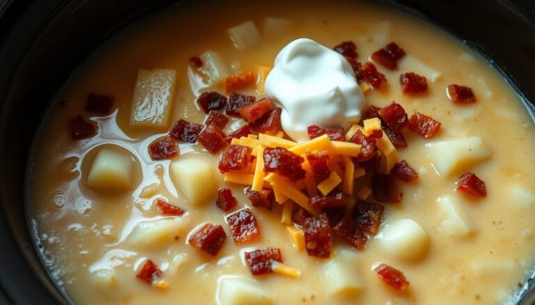 loaded baked potato soup crock pot