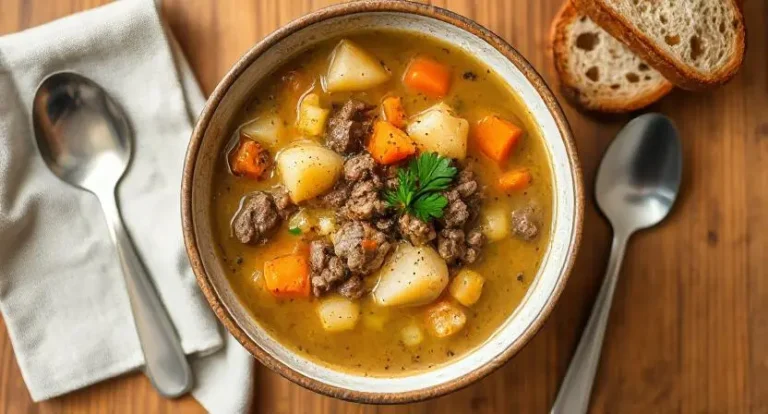hamburger and potato soup